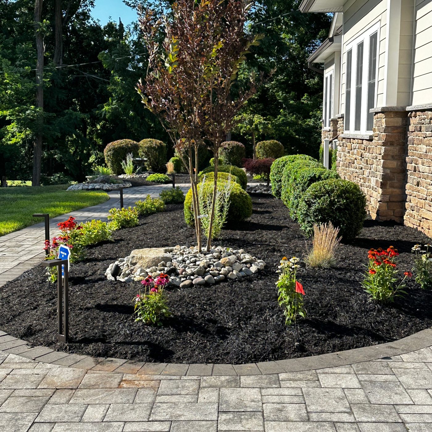 Completed landscape design project