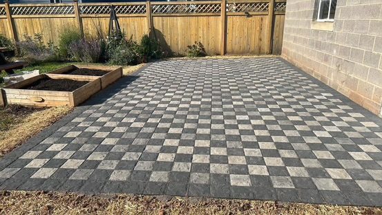 Completed pavers & hardscaping project