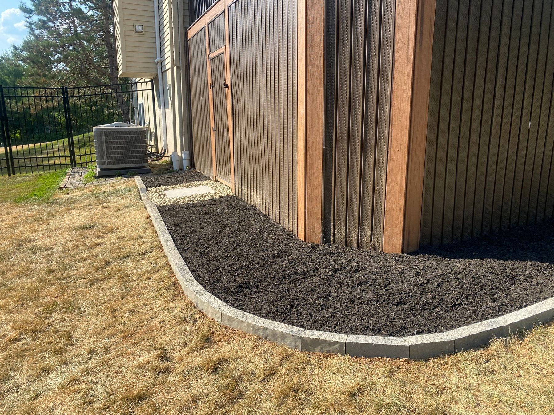 Completed landscape design project