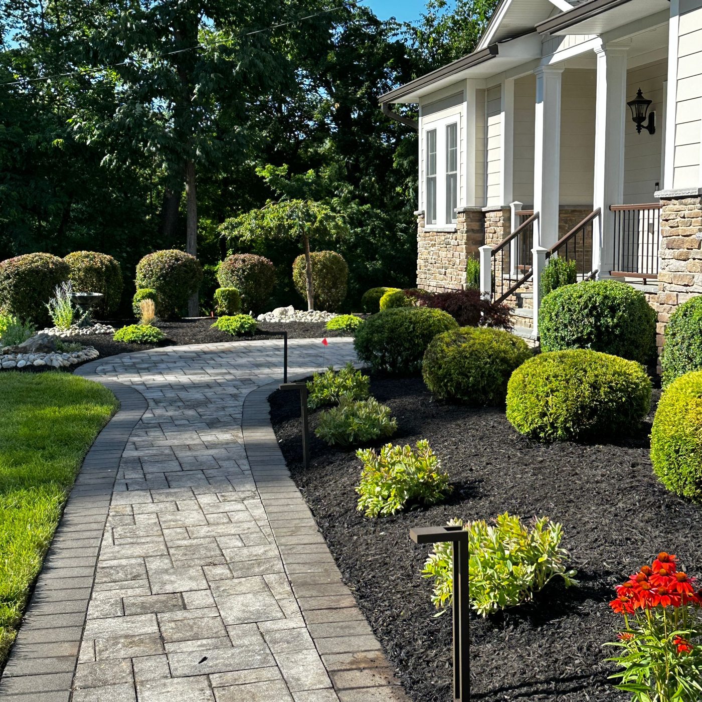 Completed pavers & hardscaping project